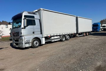 TGX 480 XXL * EURO5 * Zestaw TANDEM 120 METRÓW * 7,70+7,70 *