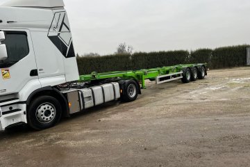 Podkontenerowa* Naczepa podkontenerówka ADR* CZERWONY PASEK * 20,40,45